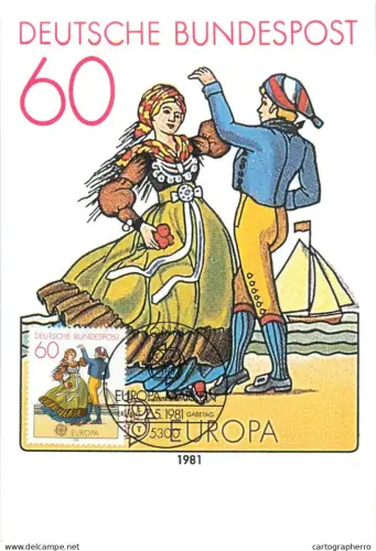 A5377 Postal history postcard Sonderpostwertzeichen "Europa Marken 1981"