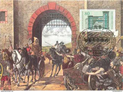 A5377 Postal history postcard Roman mail