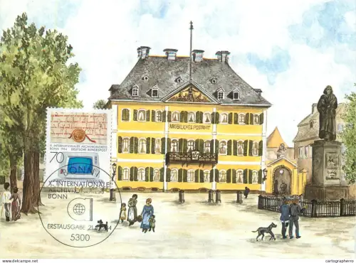 A5377 Postal history postcard Kaiserliches Postamt am Munsterplatz, Bon um 1879