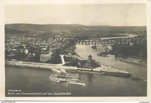 A5858 Koblenz Deutsche Eck paddle steamer