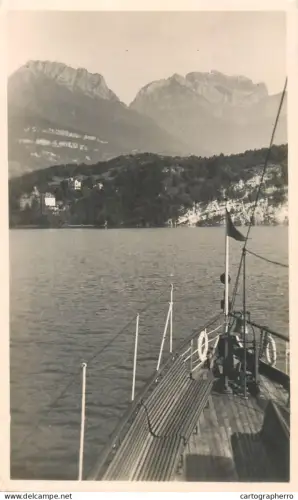 A5858 Lac d`Annecy la baie de Menthon et la Tournette