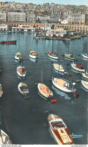 A5858 Alger port de plaisance cpsm
