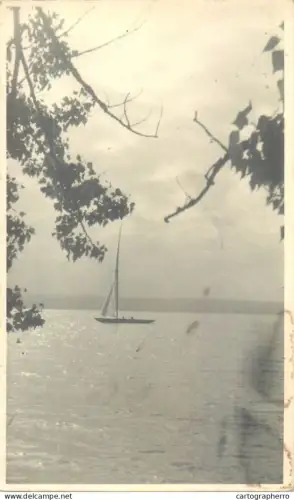 A5858 Sailing boat photo postcard