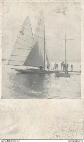 A5858 Sailing boats photo postcard