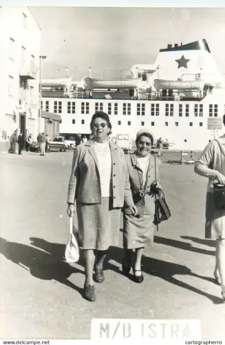 A5859 M/B ISTRIA cruise tourists ship souvenir rppc