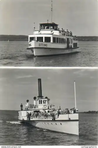 A5859 Sailing Vessels Ammersee Utting ships navigation