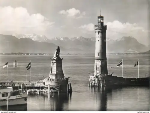 A5859 Lindau a. Bodensee harbor entrance lighthouse