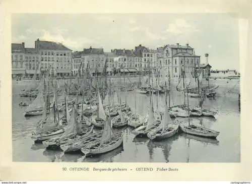 A5859 Ostend Oostende fisher boats
