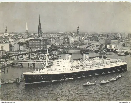 A5859 Hanseatic Hamburg Atlantic Linie 1962