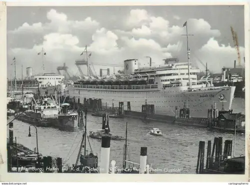 A5859 Schiffen Robert Ley Wilhelm Gustloff Hamburg Hafen