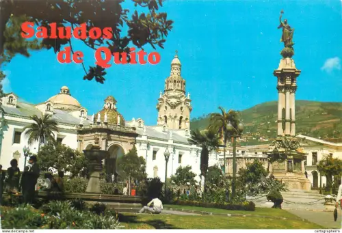 A5398 Ecuador Quito Independence square & Metropolitan Cathedral