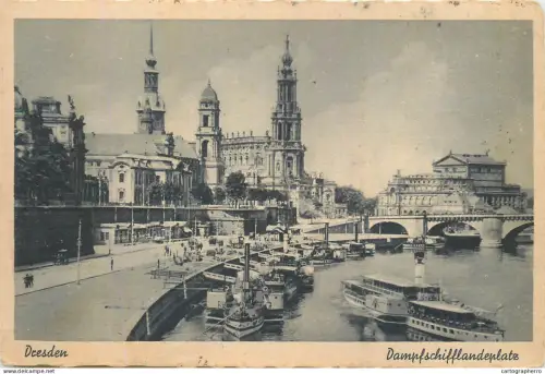 A5857 Germany - Dresden Dampschifflandeplatz AK