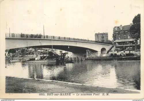 A5857 France Bry sur Marne nouveau pont cpa