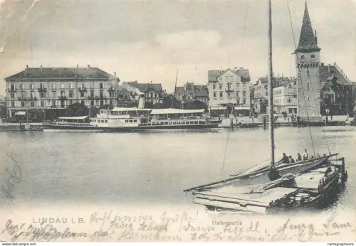 A5857 Germany Lindau a. Bodensee Hafenpartie