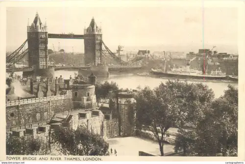 A5857 Tower Bridge and River Thames London 2scans