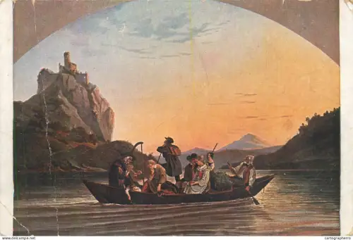 A5857 Uberfahrt am Schrecken - Ludwig Richter