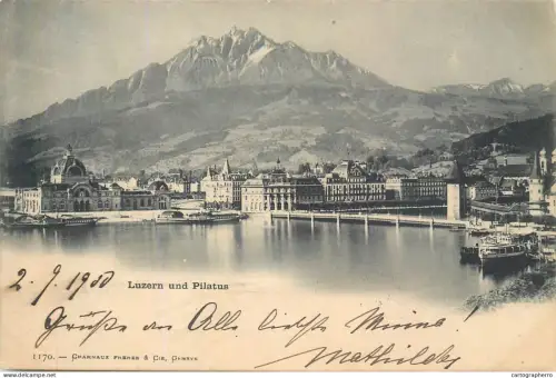 A5857 AK Luzern und Pilatus 1900