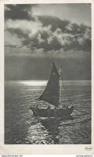 A5857 Sailboat Stengel postcard