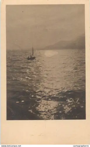 A5857 Sailboat sailing vessel postcard