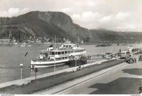 A5857 Remagen paddle steamer of the Köln-Düsseldorfer company docking at a station on the Rhine