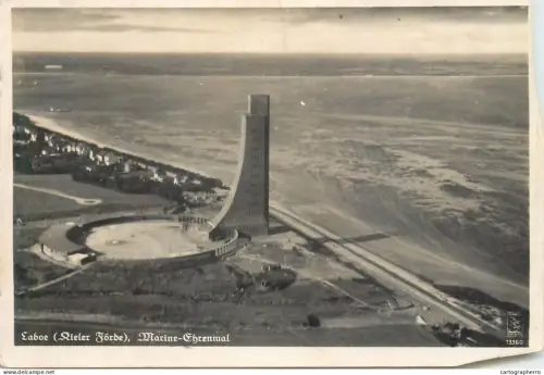 A5857 Navigation transport ships sailing vessels nautical topic postcard Laboe Marine Naval Memorial