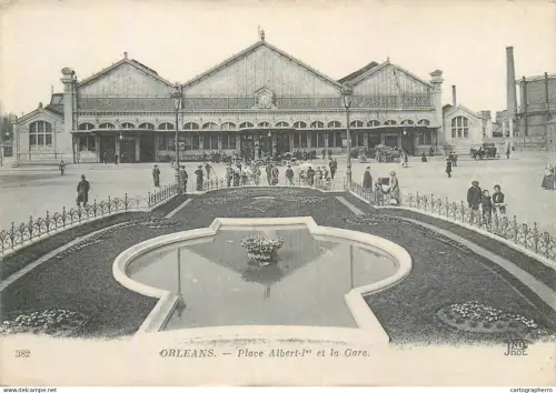 A5856 Orleans la gare cpa