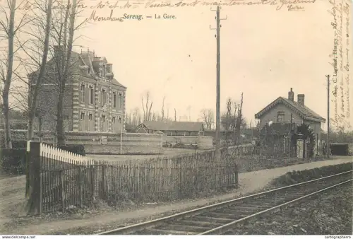 A5856 Monchaux Soreng la gare cpa