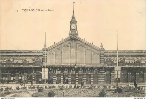 A5856 Tourcoing la gare cpa