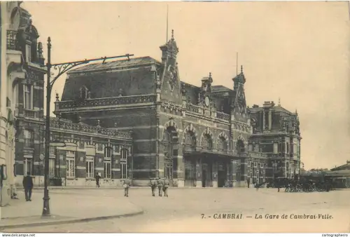 A5856 Gare de Cambrai cpa