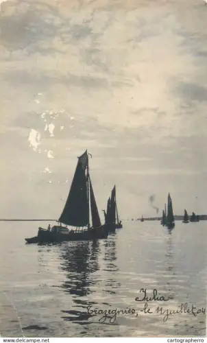 A5856 Belgium bateaux cpa