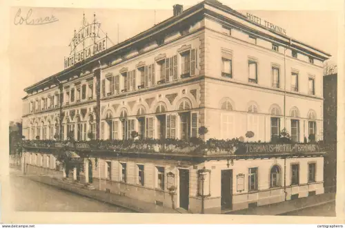 A5855 France Colmar gare avec hôtel Terminus
