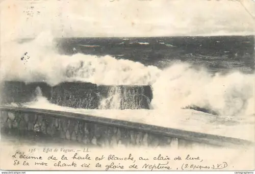 A5855 France effet de vagues cpa
