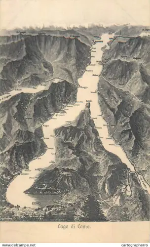 A5855 Lago di Como high altitude view