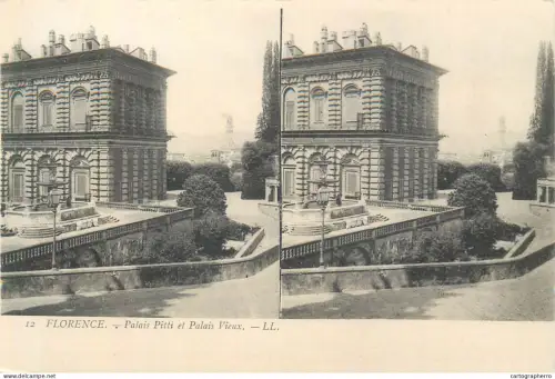 A5855 Italy Florence stereographic view