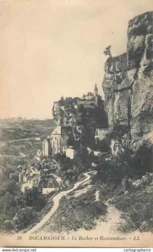 A5855 France Rocamadour le rocher