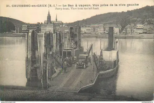 A5855 France Caudebec-en-Caux bac a vapeur ferry
