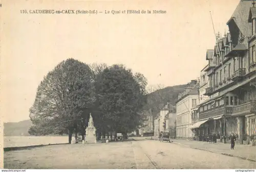 A5855 France Caudebec-en-Caux Hotel de la Marine cpa