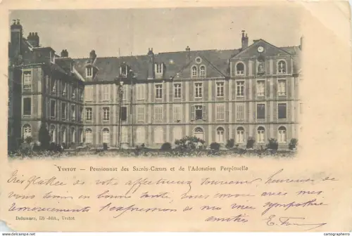 A5855 France Yvetot pensionnat de Sacre-Coeurs et de l`Adoration Perpetuelle 1903