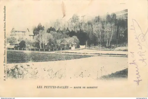 A5855 France Les Petites Dalles route de Sassetot