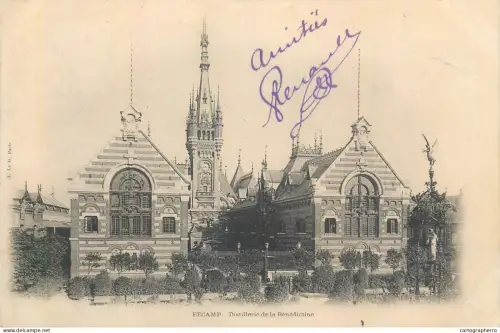 A5855 France Fécamp distillerie de la Benedictine 1903