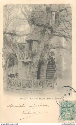 A5855 France Yvetot chapelles du gros Chene d`Aliouville 1903
