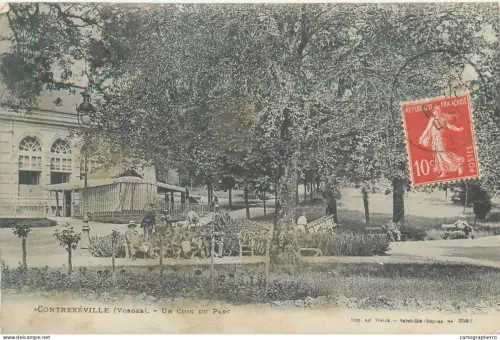 A5855 France Contrexeville parc 1907