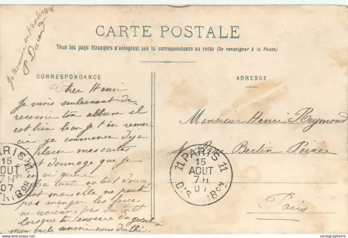 A5855 France Contrexeville parc 1907