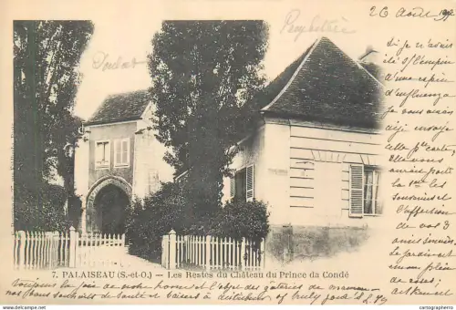 A5855 France Palaiseau les restes du chateau du Prince da Conde cpa pre-1900