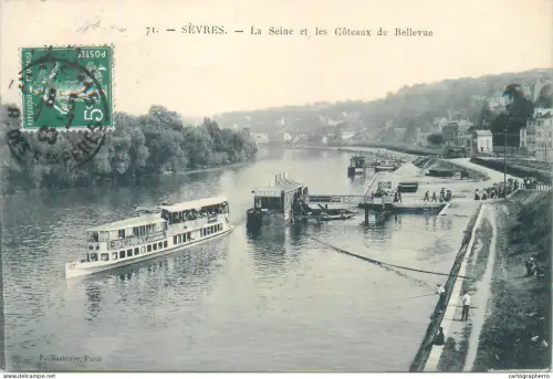 A5855 France Sevres la Seine et les Coteaux de Bellevue