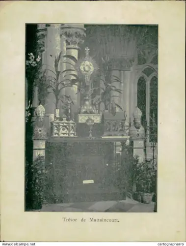 France Mattaincourt tresor old paper 11 x 15 cm