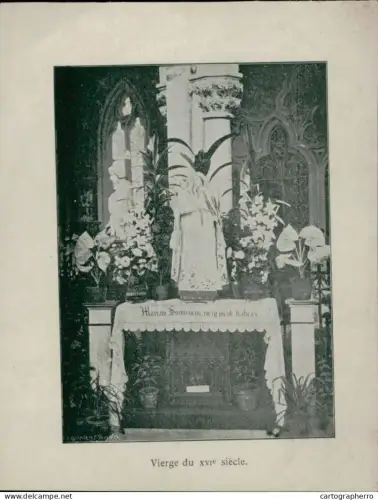 France Mattaincourt Vierge old paper 11 x 15 cm