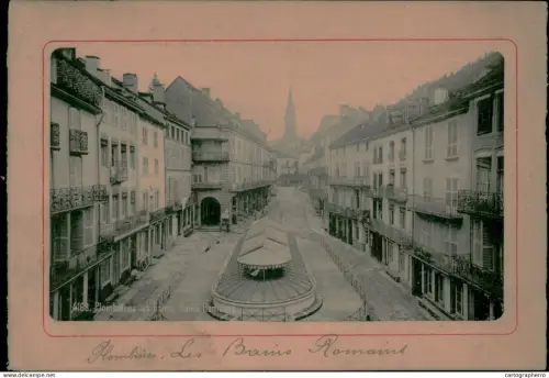 France Plombieres les Bains bains romains old paper 12 x 17 cm