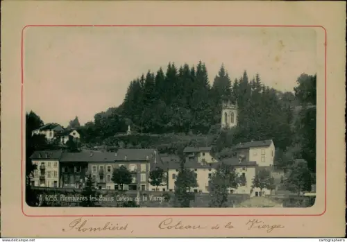 France Plombieres les Bains old paper 12 x 17 cm