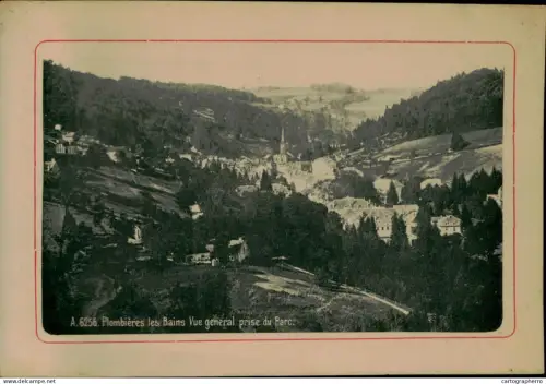 France Plombieres les Bains old paper 12 x 17 cm